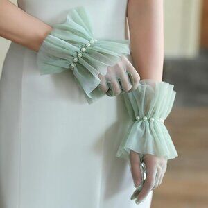 Women's Vintage Short Mesh Gloves